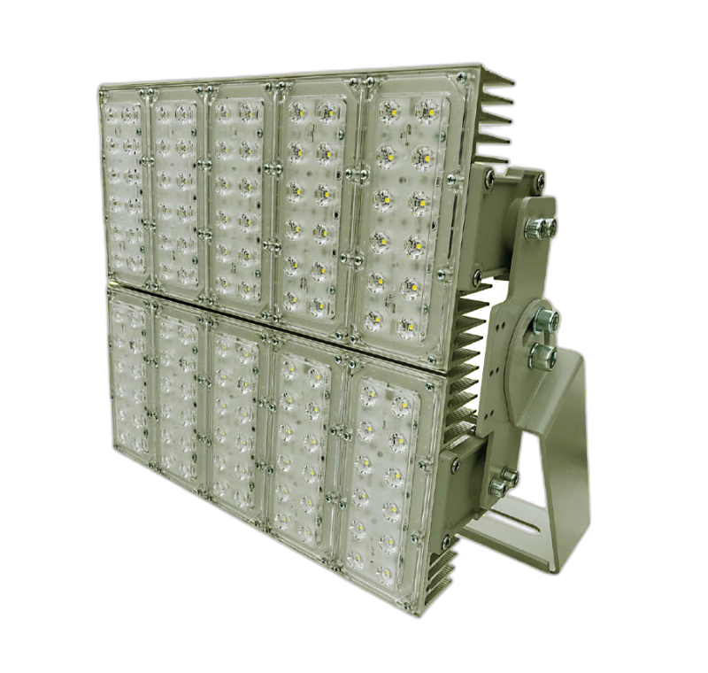 500W MODÜLER HYBRİD ASİMETRİK/SİMETRİK LED PROJEKTÖR STADYUM SAHA AYDINLATMA 220VAC -SOL500MH-AREA
