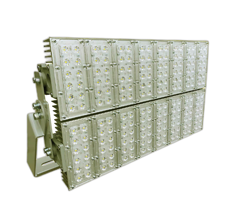 800W MODÜLER HYBRİD ASİMETRİK/SİMETRİK LED PROJEKTÖR STADYUM SAHA AYDINLATMA 220VAC -SOL800MH-AREA